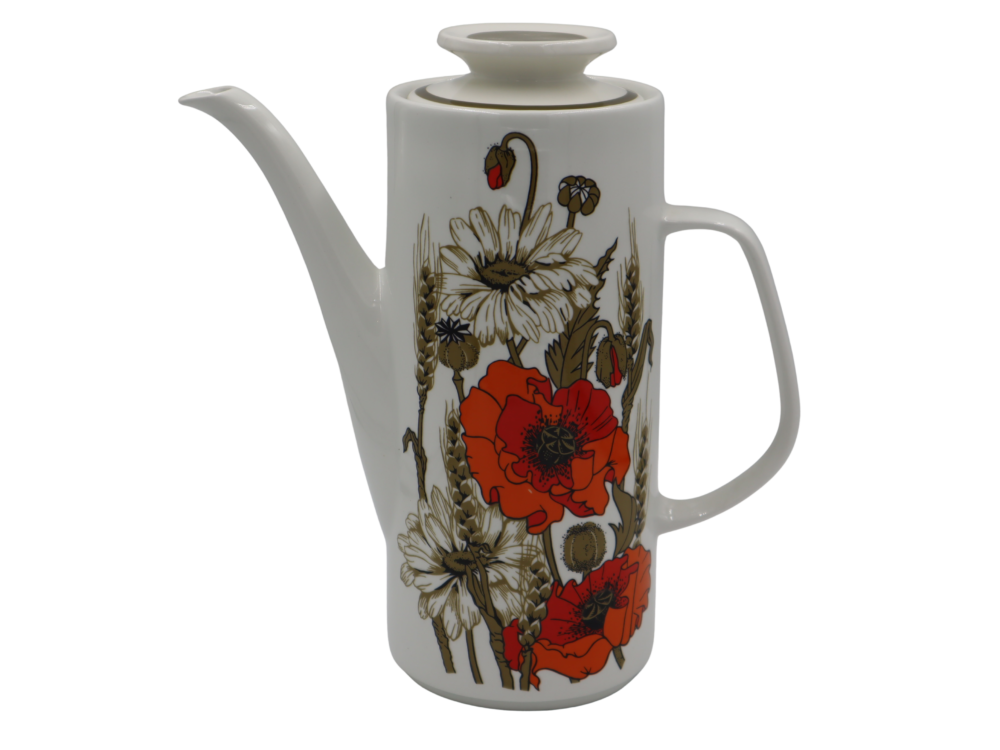 J&G Meakin Poppy Coffee Pot